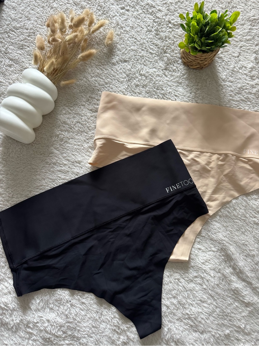 Brand New FINETOO 2-Pack Seamless High-Waisted Shaping Thongs XXL